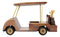 Hand Made Wood Retro Classic Style Golf Cart Pit Car Wine Holder Figurine Decor