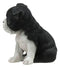 Realistic Miniature Boston Terrier Puppy Statue 6.25"Tall Animal Dog Collectible