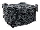 Ebros Thor Mjolnir Hammer Talisman Compass Jewelry Trinket Box Figurine 5"L