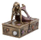 Ebros Bronzed Resin Mermaid Ariel Resting Jewelry Trinket Decorative Box 5" L