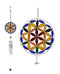 Stained Glass Colorful Flower Of Life Sacred Geometry Metal Wind Chime Suncatcher