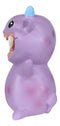 Underbedz Blue Horned Toothed Purple Polkadot GuGu Monster Small Figurine