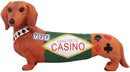 Ebros Doxie I Long for The Casino Slot Machine King Dachshund Figurine 6" Long
