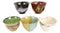 Pack Of 5 Made In Japan Colorful Gradient Art Kiln Natural Glazed Ceramic Bowls