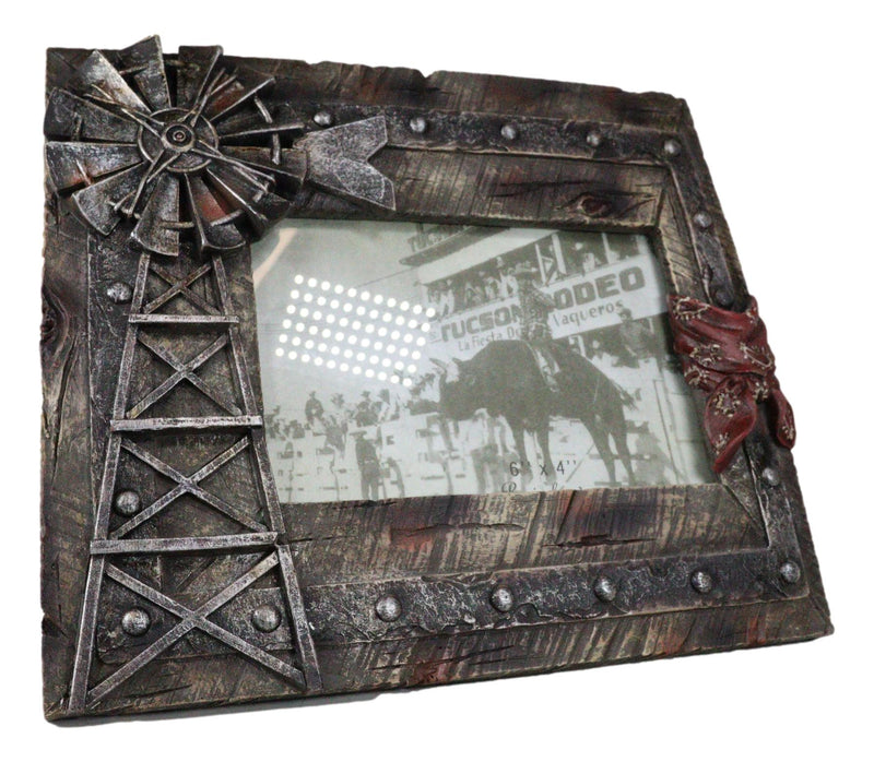 Rustic Western Agricultural Windmill Outpost Tower Picture Frame 4"X6" Photo