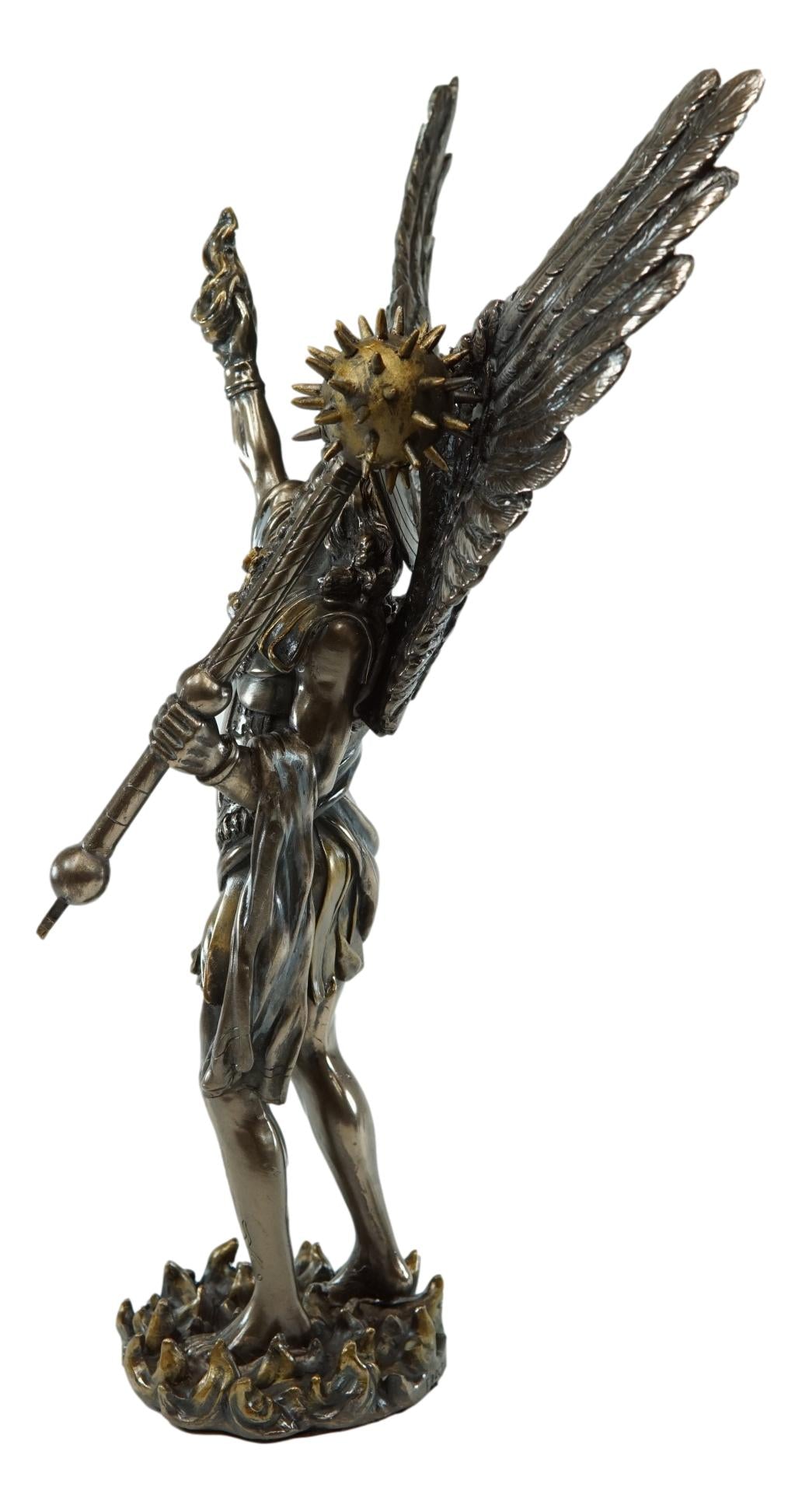 Ebros Saint Uriel Archangel Statue Light of God Cherub Angel of Repentance Figurine - Ebros Gift