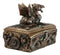 Ebros Bronzed Steampunk Cyborg Dragon Jewelry Box Figurine 9.5"L Robotic Serpentine