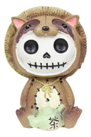 Furry Bones Tanuki Raccoon Dog With Farmer Hat Skeleton Collectible Figurine
