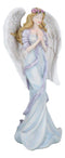 Inspirational Praying Pink Rose Angel of Serenity Sympathy And Love Figurine