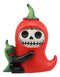 Ebros Furrybones Skeleton Chilito Hot Red Chili Pepper Figurine 3.25"H