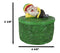 Gypsy Life Rasta Gnome Smoking On Bed Of Green Leaves Trinket Jewelry Stash Box