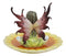 Ebros Sunflower Fairy Jewelry Dish Statue Forest Nymph Soap Dish Figurine 6" Long