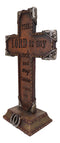 Pack Of 4 Rustic Western Inspirational Christian Bible Verses Standing Crosses
