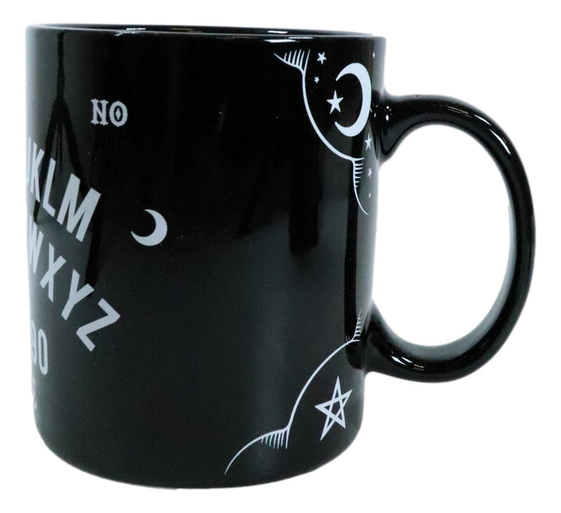 Pack Of 2 Black Wicca Occult Magic Spirit Talking Board Porcelain Coffee Mugs
