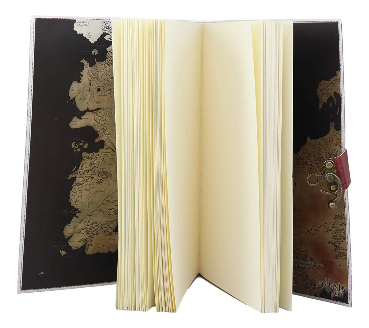 Game of Thrones Seven Kingdoms Map House Sigils Large Embossed Journal 7"x10"
