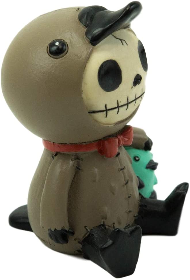 Ebros Larger Furry Bones Platypus Bill Holding Egg Figurine 4" Tall Skeleton - Ebros Gift