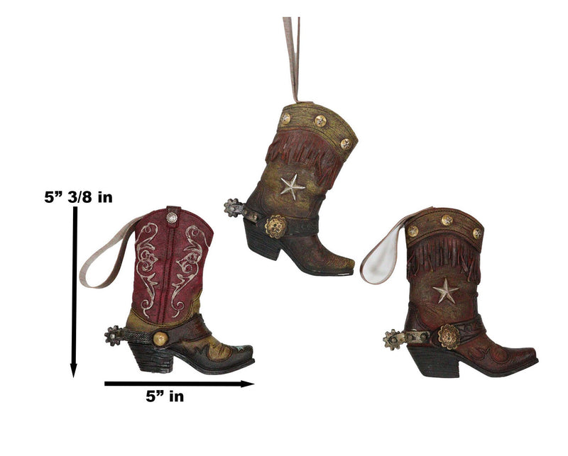 Pack of 6 Lone Star Lace Cross Turquoise Western Cowboy Cowgirl Boot Wall Decors