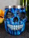 Ebros Legendary Thor Blue Lightning Thunder Bolt Skull Face Coffee Mug Cup 14oz