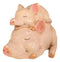 Ebros Whimsical Rustic Sleeping Pig with Piglet Piggyback Nap Shelf Sitter Figurine