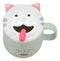 Ebros Coffee Mug Cup With Spoon And Lid 14oz Kittens Or Cats Mugs (Pastel Green)