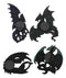 Ruth Thompson Dragons Lair Set of 4 Dragon Refrigerator Fridge Magnets Decor