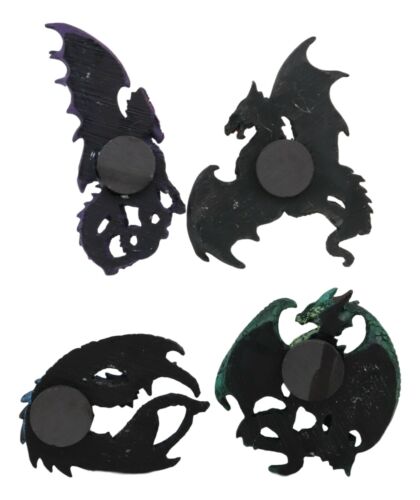Ruth Thompson Dragons Lair Set of 4 Dragon Refrigerator Fridge Magnets Decor