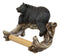 Ebros Rustic Lazy Black Bear Resting On Tree Branch Toilet Paper Holder Figurine 8.25" Wide Powder Room Bathroom Wall Decor Plaque For Cabin Hunting Lodge Animal Bears Accent