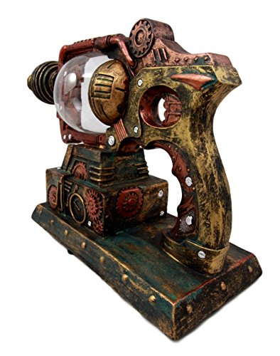 Ebros Steampunk Electric Laser Static Storm Ball Ionizer Gun Accent Lamp 12" L