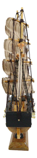 12"H Handicraft Wood Old Ironsides USS Constitution Frigate Ship Model Display