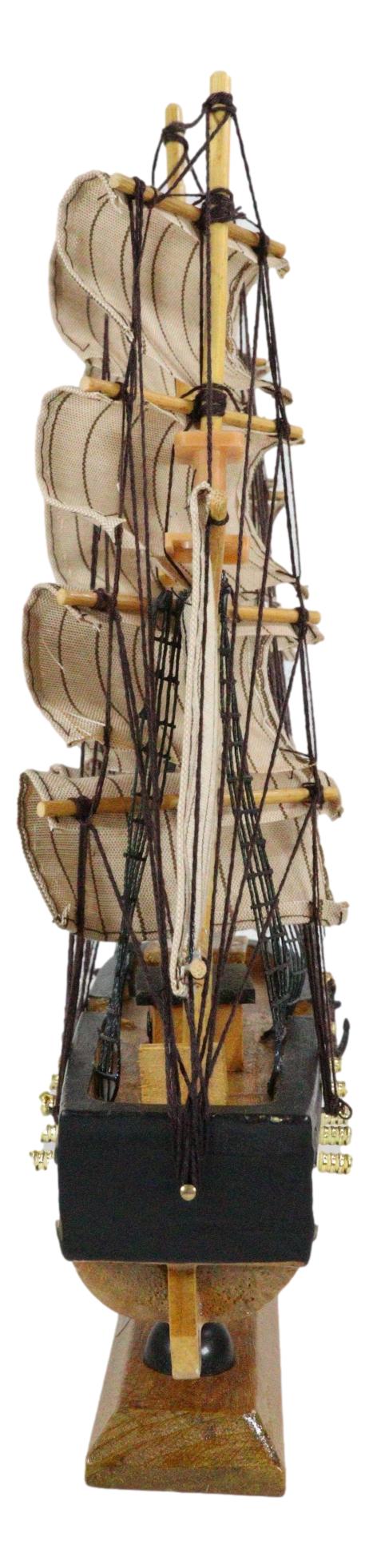 12"H Handicraft Wood Old Ironsides USS Constitution Frigate Ship Model Display
