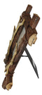 Rustic Buckhorn Deer Antlers On Logs Picture Frame With Easel Back 5"X7" Photo