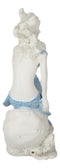 Ebros Ocean Goddess Pretty Mermaid With Blue Tail Holding Conch 8"Tall Figurine