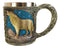 Celtic Howling Direwolf Gray Wolf At Starry Night Mountains Coffee Mug 14oz