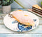 Ebros Blue And White Sea Turtle Ceramic Dinnerware (Salad Appetizer Plate, 1)