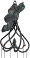 Ebros Gift Beautiful Cottage Garden Verdi Green Cornus Dogwood Flower Blossoms Aluminum Metal Mobile Wind Chime 31" Long Resonant Outdoor Whimsical Rustic Patio Deck Pool Decor Hanging Accessory