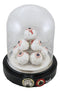 Occult Wicca Witchcraft Eyeballs Mound of Eyes In LED Light Cloche Glass Dome
