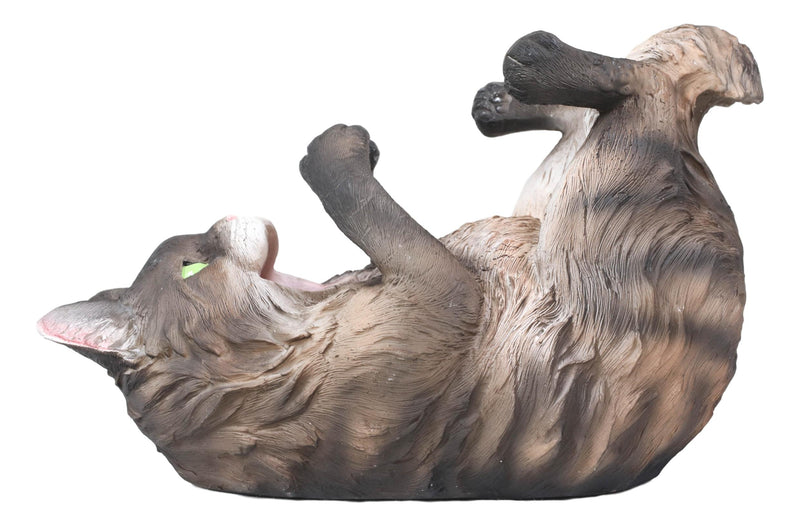 Brown Maine Coon Feline Kitty Cat Wine Bottle Holder Caddy Figurine Bar Accent