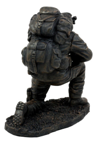 Prayer For Courage Kneeling Soldier Statue Honor & Valor Military Marine Unit