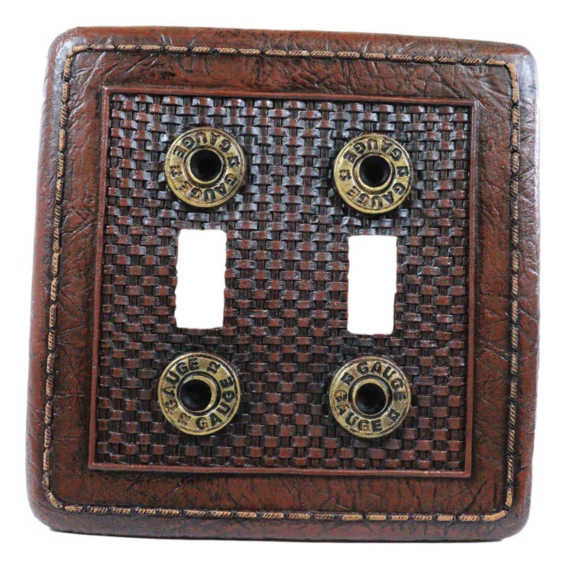 Pack of 2 Western 12 Gauge Shotgun Shells Double Toggle Switch Wall Plate Covers