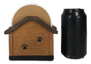 Canine Service Germen Shepherd Dog In Doghouse Coaster Set Holder And 4 Coasters