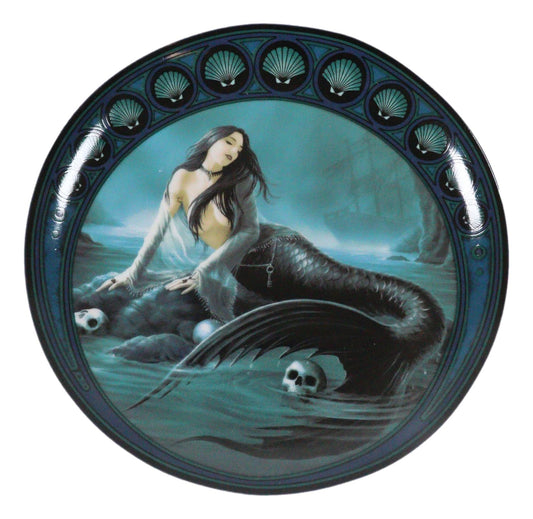Set Of 4 Fantasy Sirens Of The Seas Death Trap Mermaids Dessert Salad Plates