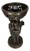 Triple Goddess Maiden Mother Crone Triune Oracle Sculptural Globe Table Lamp