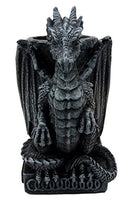 Ebros Medieval Fantasy Smaug Dragon Stationery Holder Statue Gothic Dragons Organizer Office Desktop Pen Pencil Holder Figurine 4.75" Tall Gothic Gargoyle Sentry - Ebros Gift