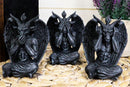 Goat of Mendes See Hear Speak No Evil Devil Baphomet Gargoyle Set of 3 Figurines