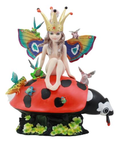 Ebros Sheila Wolk Chariot Fabulous Fairy Journey Statue 8" Tall Fantasy