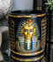 Egyptian King Tut Pharaoh Pen Holder 4"H Tutankhamun Bust Stationery Organizer