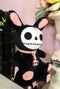 Ebros Pink Polkadot Bunny Rabbit Furry Bones Skeleton Plush Toy Animal Doll