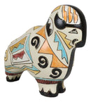 Tribal American Aztec Hopi Indian Style Buffalo Bison Totem Spirit Figurine