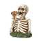 Ebros Pot Smoking Skeleton Bust Incense Burner Statue Figurine