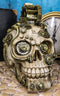 Mad Max Geared Mohawk Steampunk Cyborg Clockwork And Pipes Punk Skull Figurine